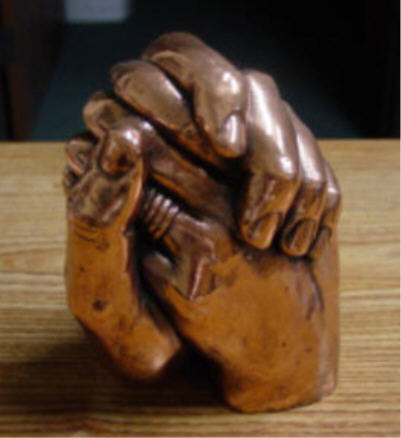 Bronze Hand Castings - Clasped Hands